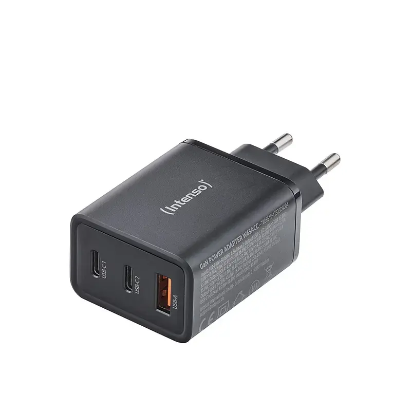 Fonte de alimentação Intenso W65ACC conectores USB-A e USB-C preto