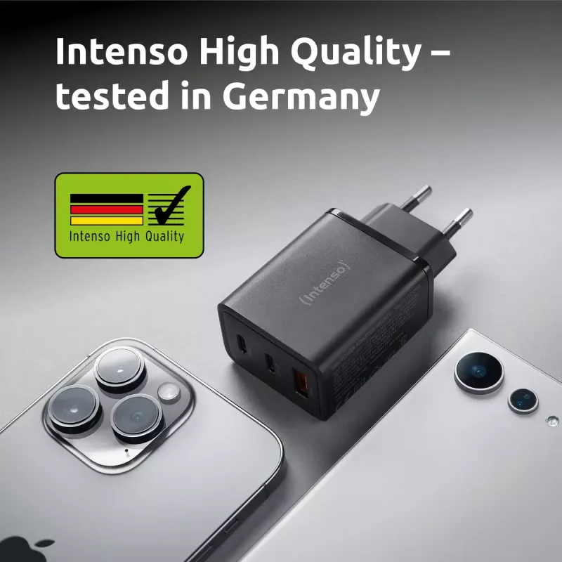 Fonte de alimentação Intenso W65ACC conectores USB-A e USB-C preto