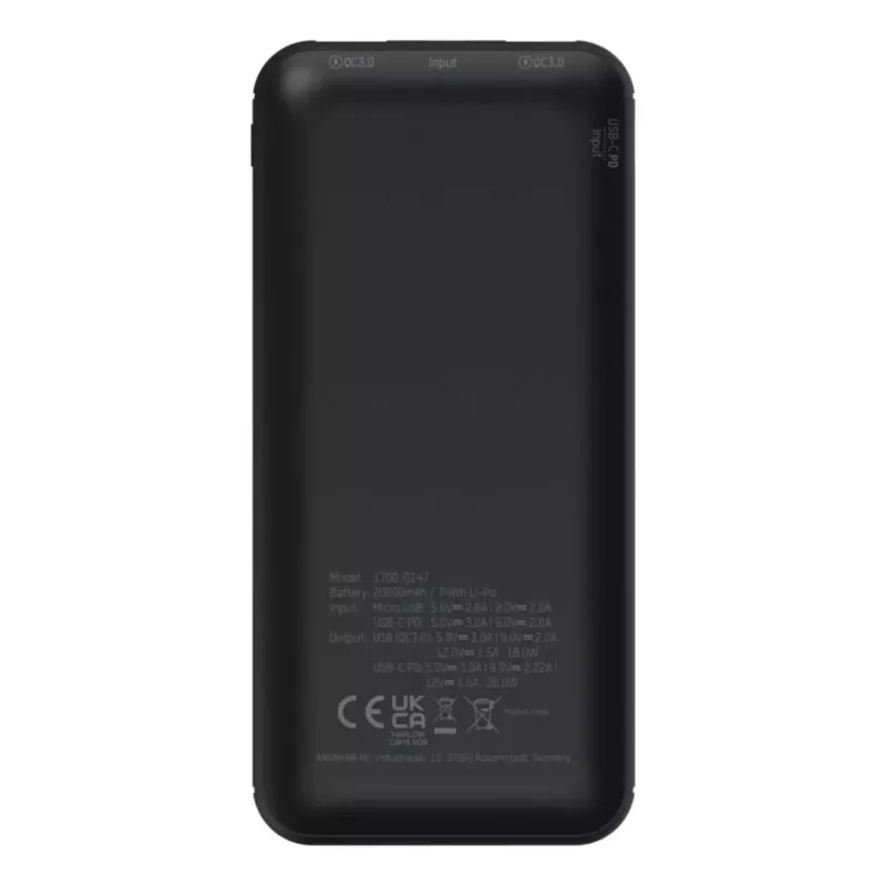 Powerbank portátil Ansmann PB320PD 20000 mAh