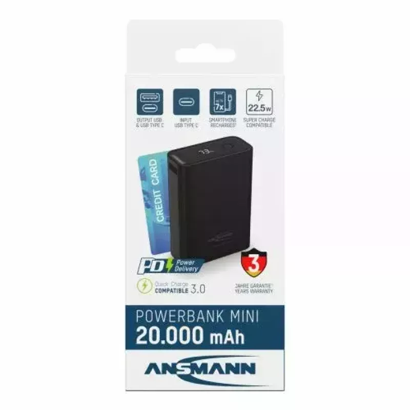 Bateria portátil Ansmann PB222PD 20000 mAh