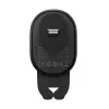 Suporte de carregamento sem fios para automóvel Baseus Pro 15W SUWX030001 preto – suporte para telemóvel de automóvel com carregamento sem fios 15W