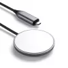 Carregador para telemóvel Satechi ST-UCQIMCM USB carregamento sem fios cinzento branco