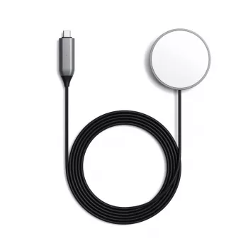 Carregador para telemóvel Satechi ST-UCQIMCM USB carregamento sem fios cinzento branco