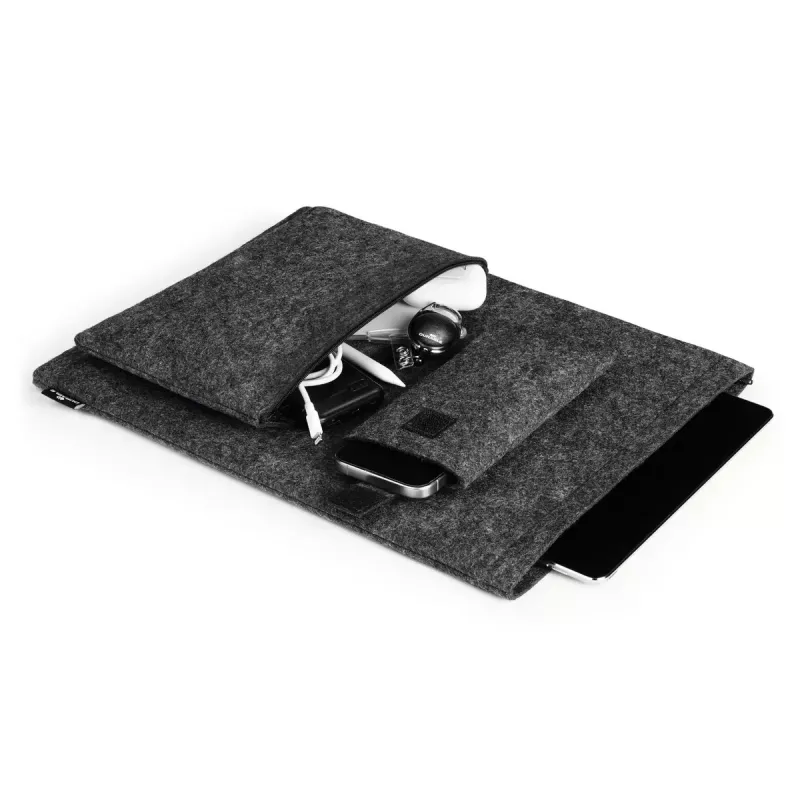 Capa Durable Effect 41,7 cm 16,4 polegadas antracite 2 bolsos frontais