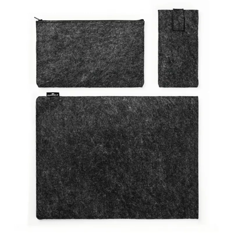Capa Durable Effect 41,7 cm 16,4 polegadas antracite 2 bolsos frontais