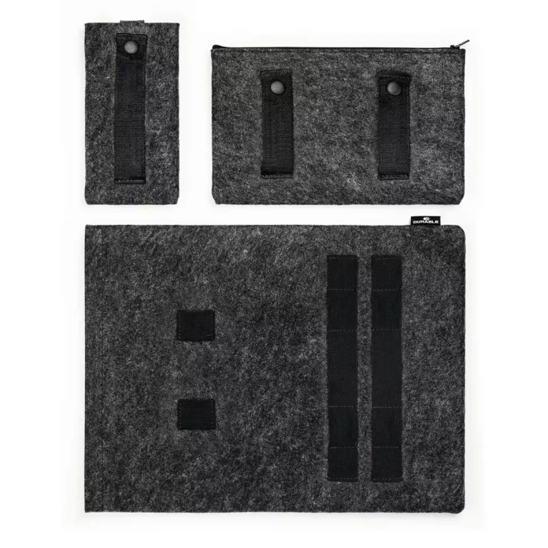 Capa Durable Effect 41,7 cm 16,4 polegadas antracite 2 bolsos frontais