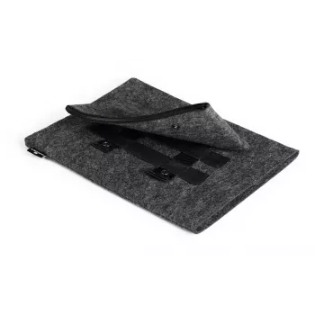 Capa Durable Effect 33 cm 13 polegadas antracite 1 bolso frontal cor única