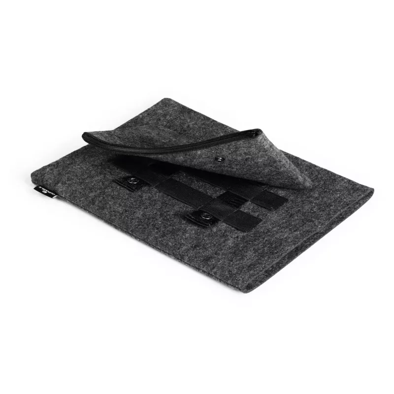 Capa Durable Effect 33 cm 13 polegadas antracite 1 bolso frontal cor única