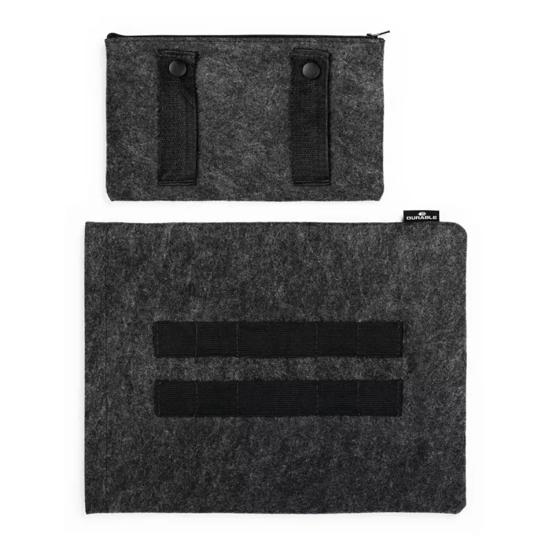 Capa Durable Effect 33 cm 13 polegadas antracite 1 bolso frontal cor única