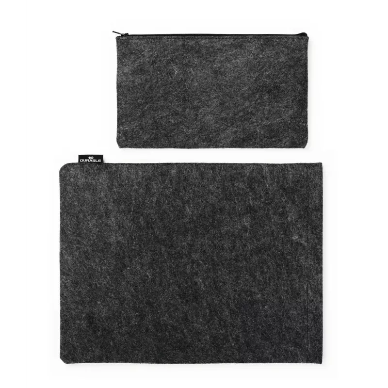 Capa Durable Effect 33 cm 13 polegadas antracite 1 bolso frontal cor única