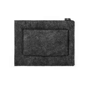 Capa Durable Effect 33 cm 13 polegadas antracite 1 bolso frontal cor única