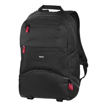 Mochila Hama Matera preta, correia de ombro para todas as marcas