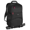 Mochila Hama Matera preta, correia de ombro para todas as marcas