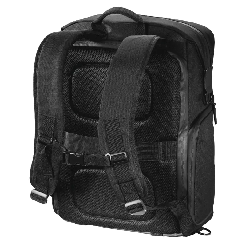Mochila Hama Matera preta, correia de ombro compatível com qualquer marca