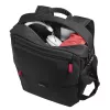 Mochila Hama Matera preta, correia de ombro compatível com qualquer marca