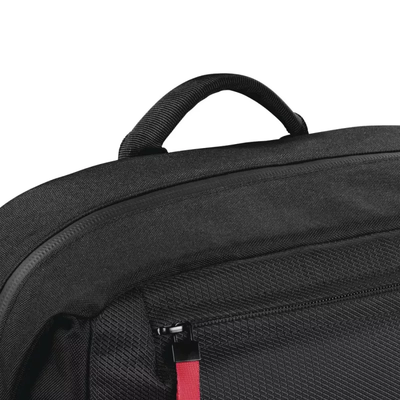Mochila Hama Matera preta, correia de ombro compatível com qualquer marca