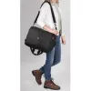 Mochila Hama Matera preta, correia de ombro compatível com qualquer marca