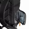 Mochila Mantona Luis junior preta e castanha em pele, metal, poliéster e sintético
