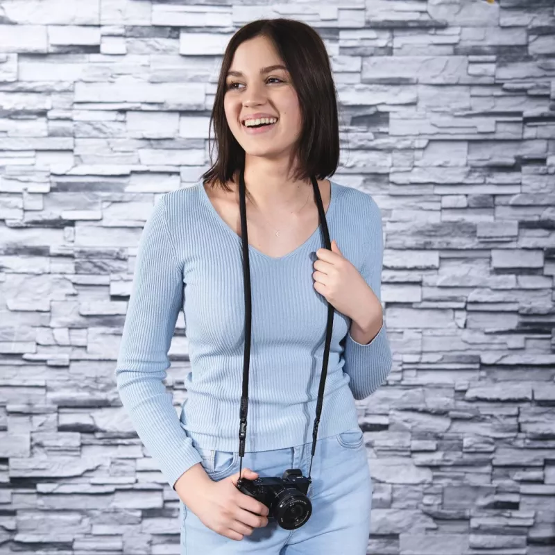 Correia Hama Braid 120 para câmara digital em nylon preta