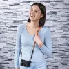 Correia Hama Braid 120 para câmara digital em nylon azul e laranja