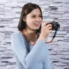 Correia Hama Braid 120 para câmara digital em nylon azul e laranja