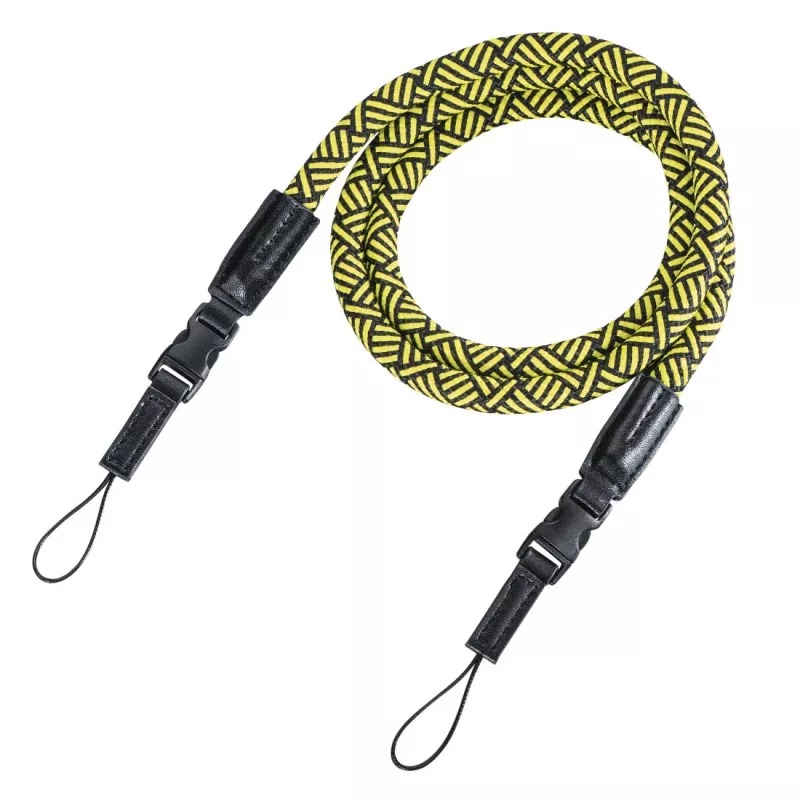 Correia Hama Braid 120 para câmara digital em nylon preta e amarela