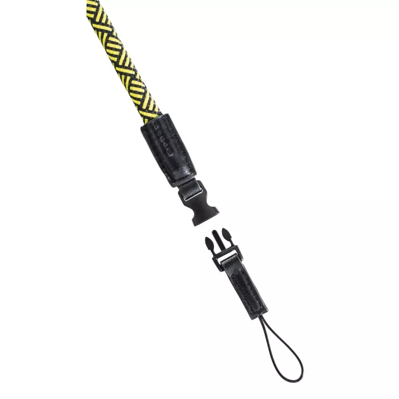 Correia Hama Braid 120 para câmara digital em nylon preta e amarela