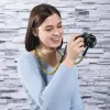 Correia Hama Braid 120 para câmara digital em nylon preta e amarela