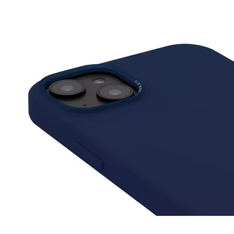 Decoded D23IPO14MBCS9NE capa traseira de silicone antimicrobiano MagSafe para iPhone 14 Plus, Navy Peony