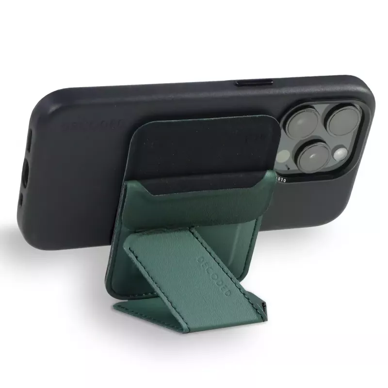 Carteira Decoded D24MSCS1SF verde em silicone
