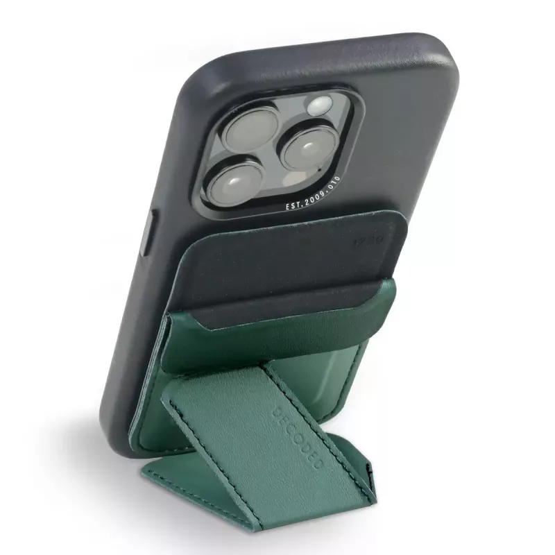 Carteira Decoded D24MSCS1SF verde em silicone