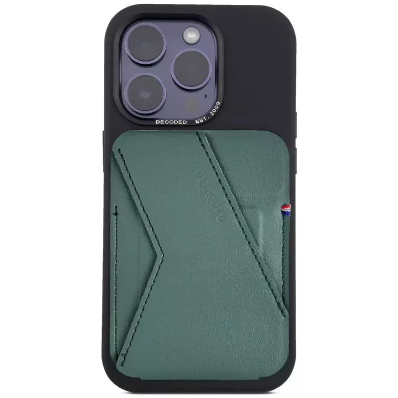 Carteira Decoded D24MSCS1SF verde em silicone