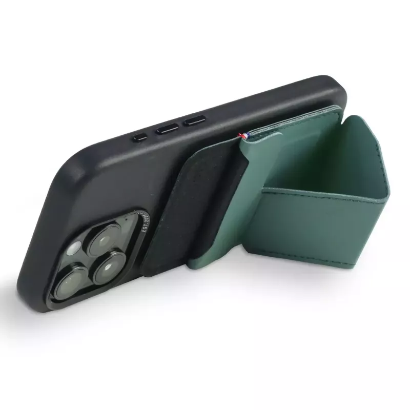 Carteira Decoded D24MSCS1SF verde em silicone