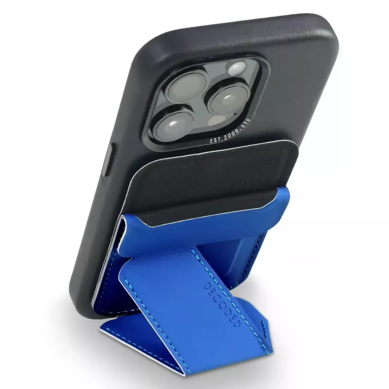 Carteira com suporte para cartões Decoded D24MSCS1GB azul em silicone