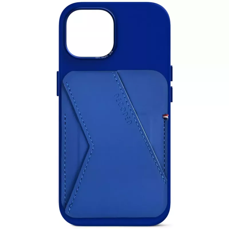 Carteira com suporte para cartões Decoded D24MSCS1GB azul em silicone