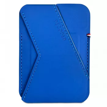 Carteira com suporte para cartões Decoded D24MSCS1GB azul em silicone