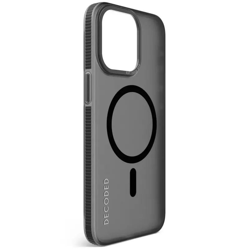 Capa Decoded iPhone 15 Pro Max 17 cm preta e transparente