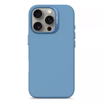 Capa de silicone Decoded azul para iPhone 16 Pro 6,3