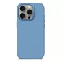 Decoded D25IPO16PBCS9AE capa traseira de silicone antimicrobiano para iPhone 16 Pro, azul-claro