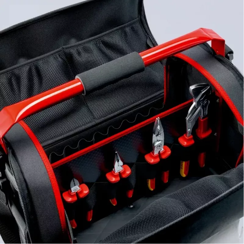 Bolsa para ferramentas Knipex 00 21 08 LE preta vermelha poliéster