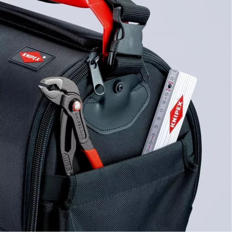 Bolsa para ferramentas Knipex 00 21 08 LE preta vermelha poliéster