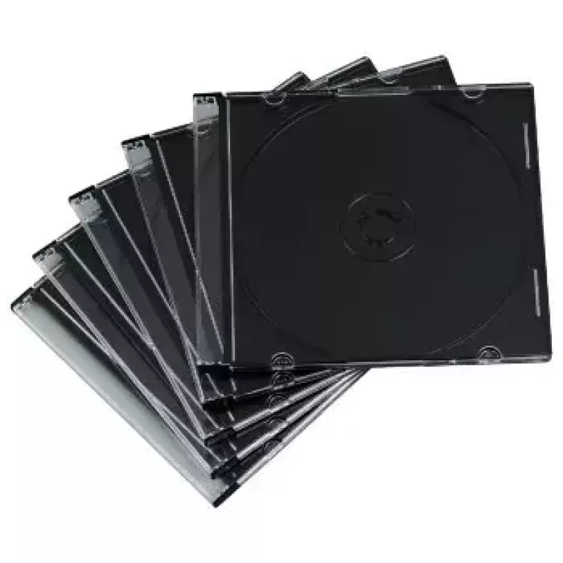 Caixa fina Jewel Case para CD Hama 51269 pack de 50 unid. 1 disco transparente