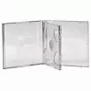 Caixa dupla Jewel Case para CD Hama 44752 embalagem de 5 para 2 discos transparente
