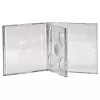 Caixa dupla Jewel Case para CD Hama 44752 embalagem de 5 para 2 discos transparente