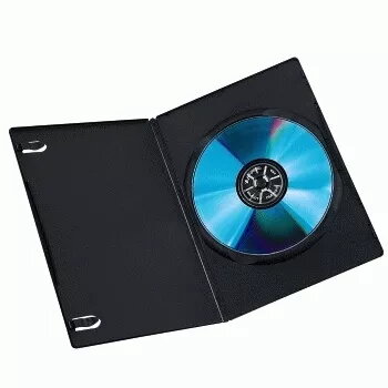 Caixa fina para DVD Hama 51181 preto 1 disco