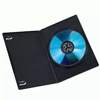 Caixa fina para DVD Hama 51182 preto 1 disco