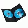 Caixa dupla fina para DVD Hama 51184 preto 2 discos