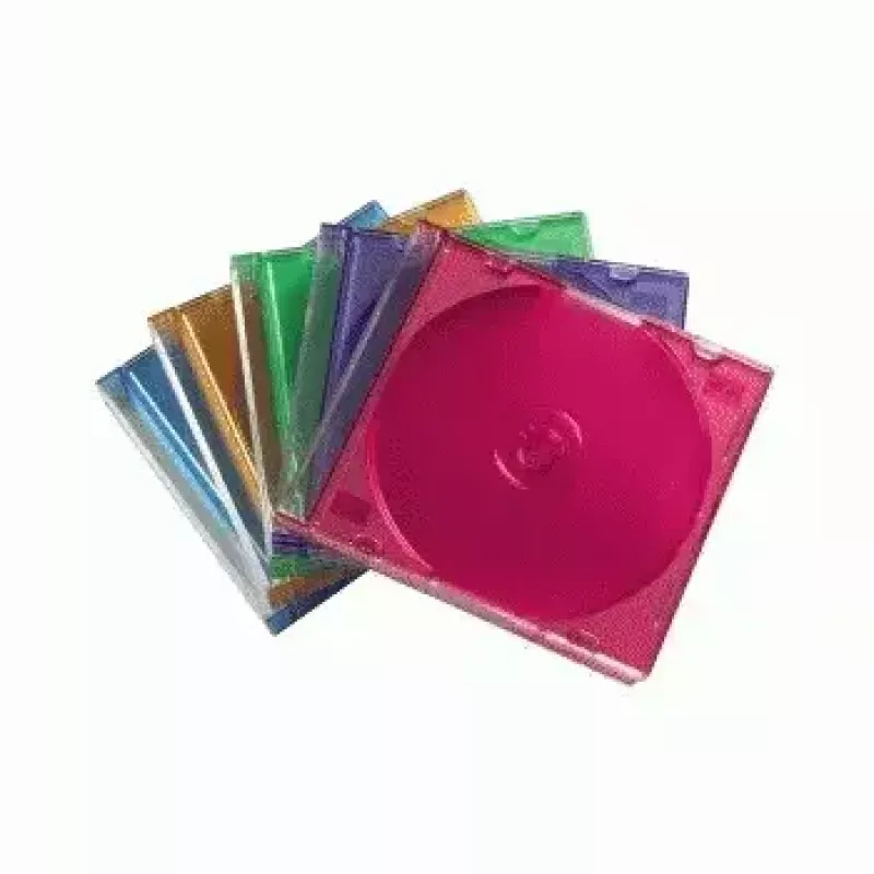 Caixa fina para CD Hama pack de 25, colorida 1 disco multicolorido