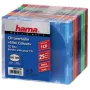 Caixa fina para CD Hama pack de 25, colorida 1 disco multicolorido