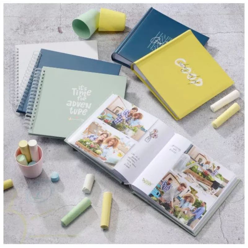 Álbum fotográfico Hama Good Things verde 200 folhas 10 x 15 encadernação